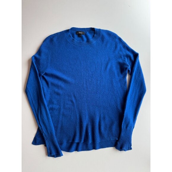 THEORY Karenia L Royal Blue 100% Cashmere Knit Oversized Sweater, Size P/S - Picture 6 of 16